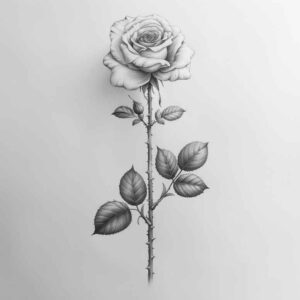 rose-feminine-tattoo – tattoo design ideas free ai generated – diminutive – for-foot – Gallery: roses-inkby-ai