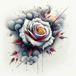 rose-feminine-tattoo – tattoo design ideas free ai generated – quiet-art – for-fingers – Gallery: roses-inkby-ai
