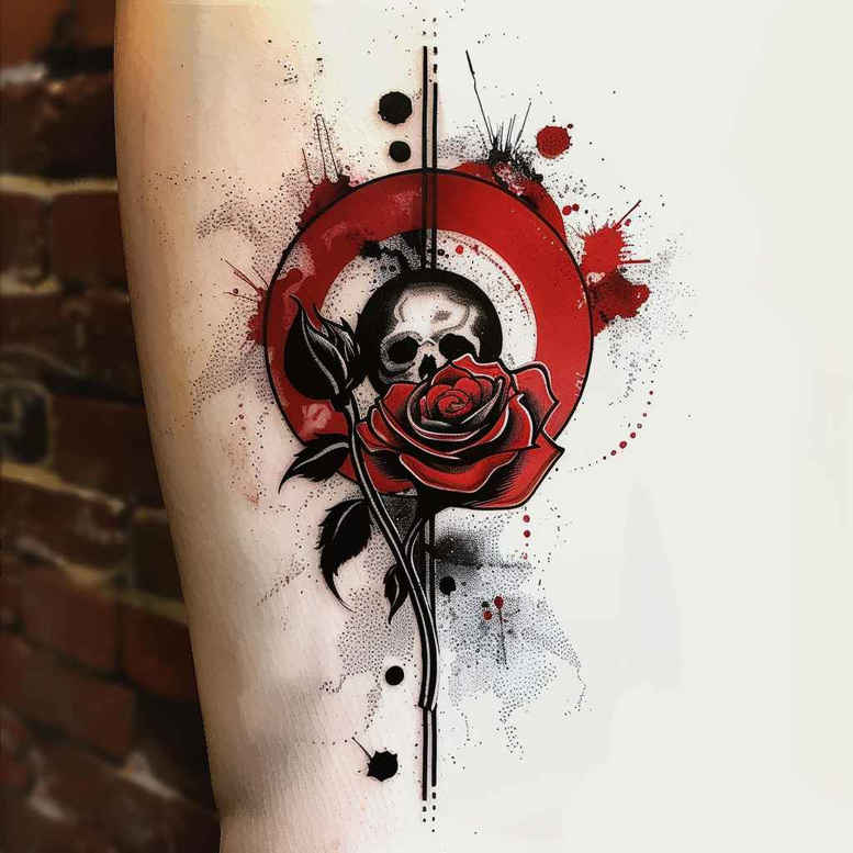 rose-fine-line-tattoo – tattoo design ideas free ai generated – discreet-mark – for-toe – Gallery: roses-inkby-ai