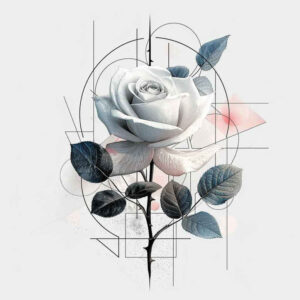 rose-fine-line-tattoo – tattoo design ideas free ai generated – petite – for-foot – Gallery: roses-inkby-ai