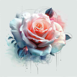 rose-fine-line-tattoo – tattoo design ideas free ai generated – subtle-shape – for-lower-chest – Gallery: roses-inkby-ai