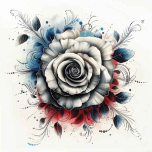 rose-flower-tattoo – tattoo design ideas free ai generated – elegant – for-heel – Gallery: roses-inkby-ai
