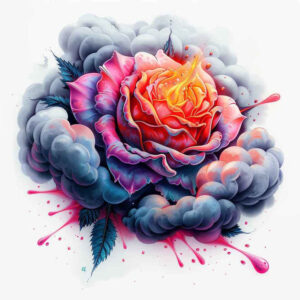 rose-flower-tattoo – tattoo design ideas free ai generated – modest – for-hip – Gallery: roses-inkby-ai