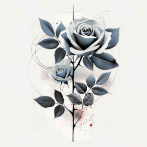 rose-inspiration-tattoo-for-men – tattoo design ideas free ai generated – dainty – for-lower-thigh – Gallery: roses-inkby-ai