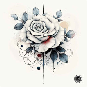 rose-inspiration-tattoo-for-men – tattoo design ideas free ai generated – minimalist-script – for-knee – Gallery: roses-inkby-ai