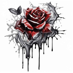 rose-inspiration-tattoo-for-men – tattoo design ideas free ai generated – thin-script – for-calf – Gallery: roses-inkby-ai