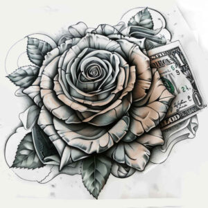 rose-modern-tattoo – tattoo design ideas free ai generated – basic – for-spine – Gallery: roses-inkby-ai