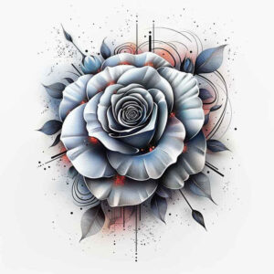 rose-natural-look-tattoo – tattoo design ideas free ai generated – elegant – for-chest – Gallery: roses-inkby-ai