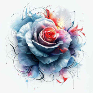 rose-natural-look-tattoo – tattoo design ideas free ai generated – pure-design – for-back-of-neck – Gallery: roses-inkby-ai