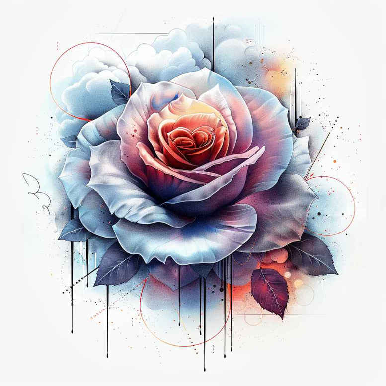 rose-ornamental-tattoo – tattoo design ideas free ai generated – bare – for-forearm – Gallery: roses-inkby-ai