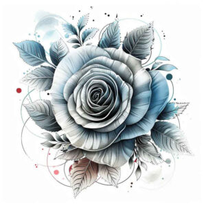 rose-ornamental-tattoo – tattoo design ideas free ai generated – pristine – for-outer-arm – Gallery: roses-inkby-ai