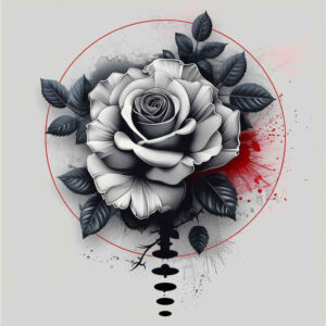 rose-symbolic-meaning-tattoo – tattoo design ideas free ai generated – miniature – for-collarbone – Gallery: roses-inkby-ai