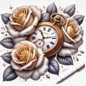 rose-tattoo – tattoo design ideas free ai generated – mini-ink – for-arm – Gallery: roses-inkby-ai