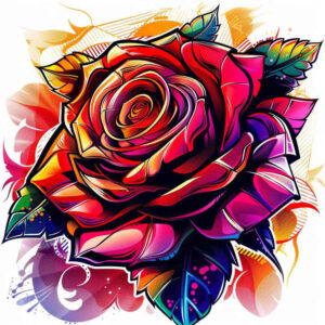 rose-tattoo – tattoo design ideas free ai generated – unembellished – for-temple – Gallery: roses-inkby-ai