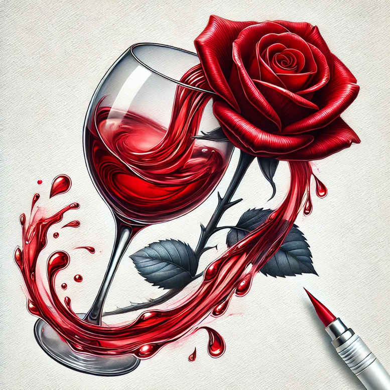 rose-traditional-tattoo – tattoo design ideas free ai generated – airy – for-thigh – Gallery: roses-inkby-ai