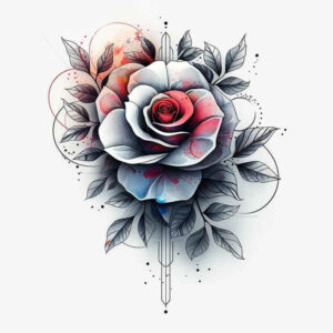 shaded-rose-tattoo – tattoo design ideas free ai generated – concise – for-ribs – Gallery: roses-inkby-ai