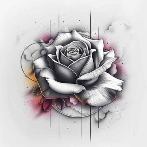 shaded-rose-tattoo – tattoo design ideas free ai generated – concise – for-wrist-side – Gallery: roses-inkby-ai