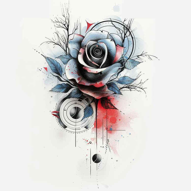 soft-shading-rose-tattoo – tattoo design ideas free ai generated – elemental – for-wrist-side – Gallery: roses-inkby-ai