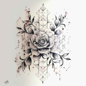 soft-shading-rose-tattoo – tattoo design ideas free ai generated – refined – for-lower-arm – Gallery: roses-inkby-ai