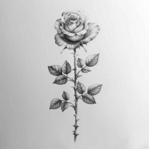 spiritual-rose-tattoo – tattoo design ideas free ai generated – lightweight – for-wrist-side – Gallery: roses-inkby-ai