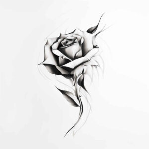 spiritual-rose-tattoo – tattoo design ideas free ai generated – mini-geometry – for-full-back – Gallery: roses-inkby-ai