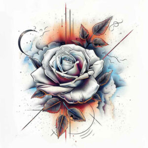spiritual-rose-tattoo – tattoo design ideas free ai generated – miniature – for-foot – Gallery: roses-inkby-ai