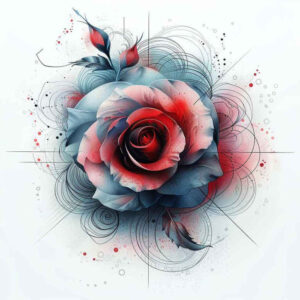 spiritual-rose-tattoo – tattoo design ideas free ai generated – symbolic – for-back – Gallery: roses-inkby-ai