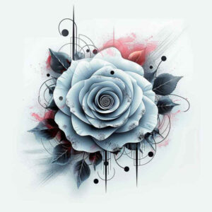 spiritual-rose-tattoo – tattoo design ideas free ai generated – thin-script – for-back – Gallery: roses-inkby-ai