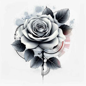 symbolic-rose-tattoo – tattoo design ideas free ai generated – soft-touch – for-side – Gallery: roses-inkby-ai