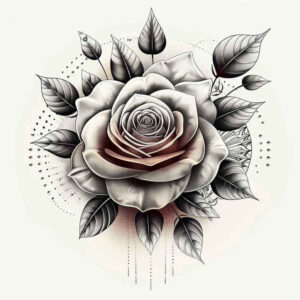 talisman-rose-tattoo – tattoo design ideas free ai generated – uncluttered – for-palm – Gallery: roses-inkby-ai