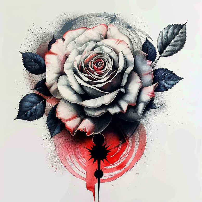roses tattoo design ideas expressive lines beauty and pain for heel
