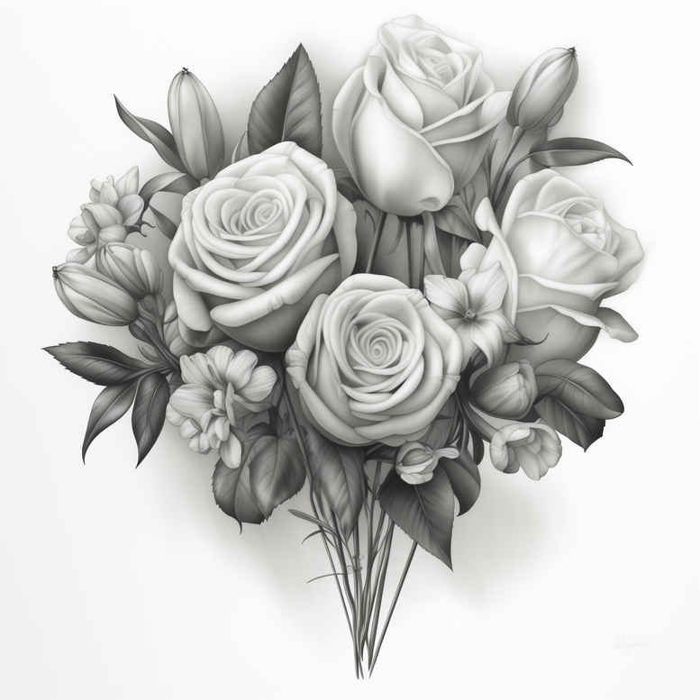 roses tattoo design ideas defined outlines beauty and pain meaning endurance