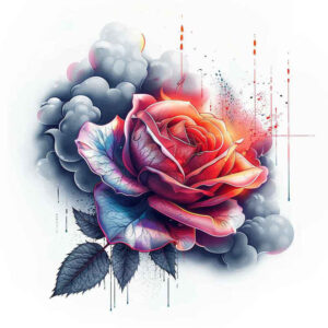roses tattoo design ideas saturated hues beauty and pain represents courage