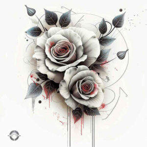 roses tattoo design ideas soft blending beauty and pain symbol of courage