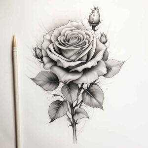 roses tattoo design ideas layered inks blooming heart for biceps