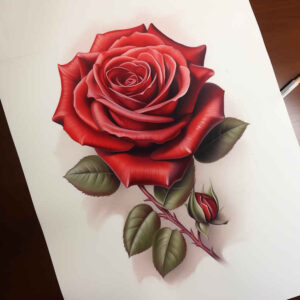 roses tattoo design ideas luminous blooming heart for heel