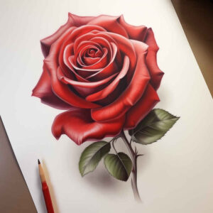 roses tattoo design ideas metallic blooming heart for neck