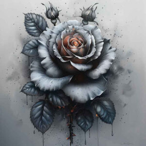 roses tattoo design ideas Realism precise gradient blooming heart represents determination