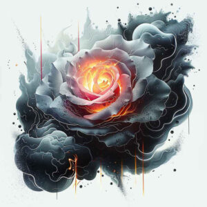 roses tattoo design ideas Realism deep shadows blooming heart represents endurance
