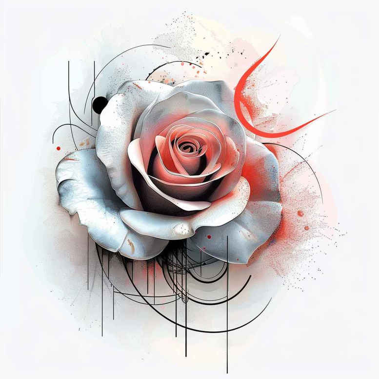 roses tattoo design ideas subtle highlights blooming heart symbol of endurance
