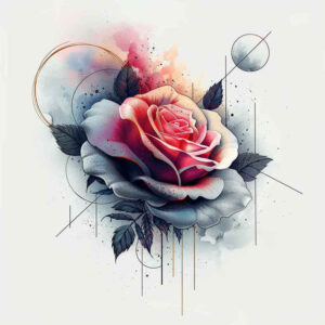 roses tattoo design ideas enhanced shading blooming heart symbolising courage