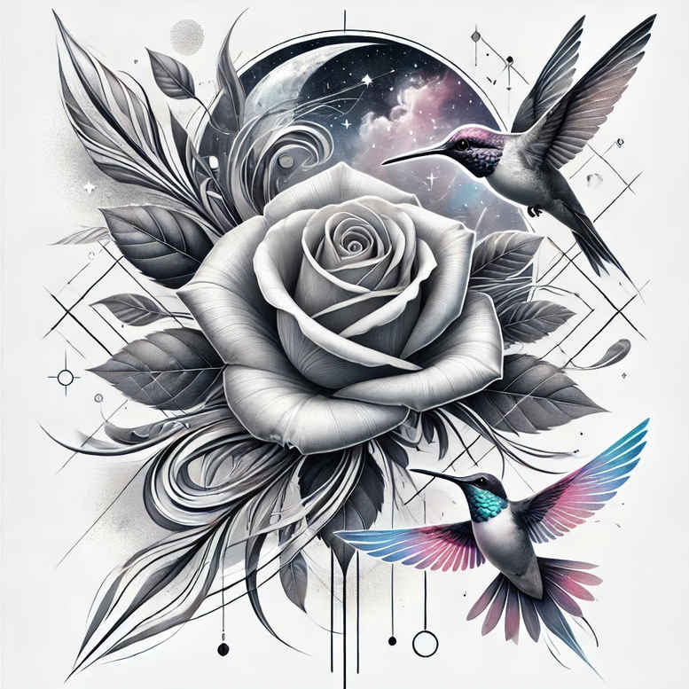 roses tattoo design ideas textured shading blooming life for full back
