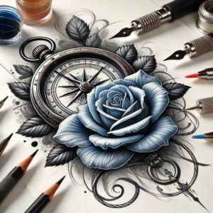 roses tattoo design ideas soft shadows blooming life shows endurance