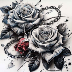 roses tattoo design ideas Realism dynamic shadows blooming life shows resilience