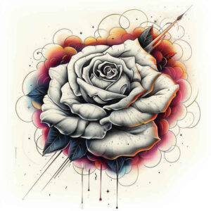 roses tattoo design ideas Surrealism unreal blooming meaning perseverance