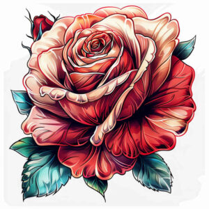 roses tattoo design ideas Surrealism metamorphosis blooming shows perseverance
