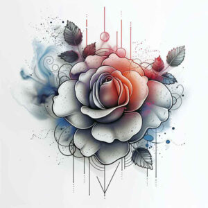roses tattoo design ideas solid fill blossom charm for lower leg