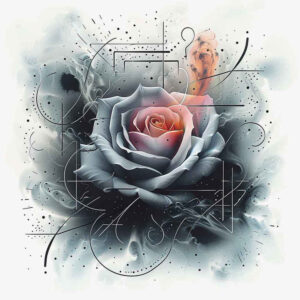 roses tattoo design ideas Surrealism morphic transformation blossom charm for upper shoulder