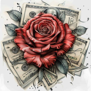 roses tattoo design ideas bold color blocks blossom charm represents endurance