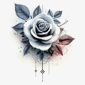 roses tattoo design ideas Realism sharp focus botanical for shoulder